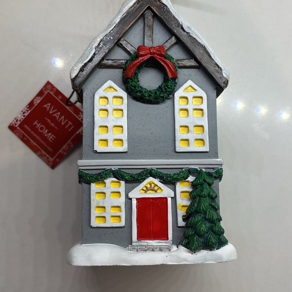 New Christmas Liquid Soap Lotion Dispenser AVANTI HOME House Clay Holiday - Picture 2 of 6